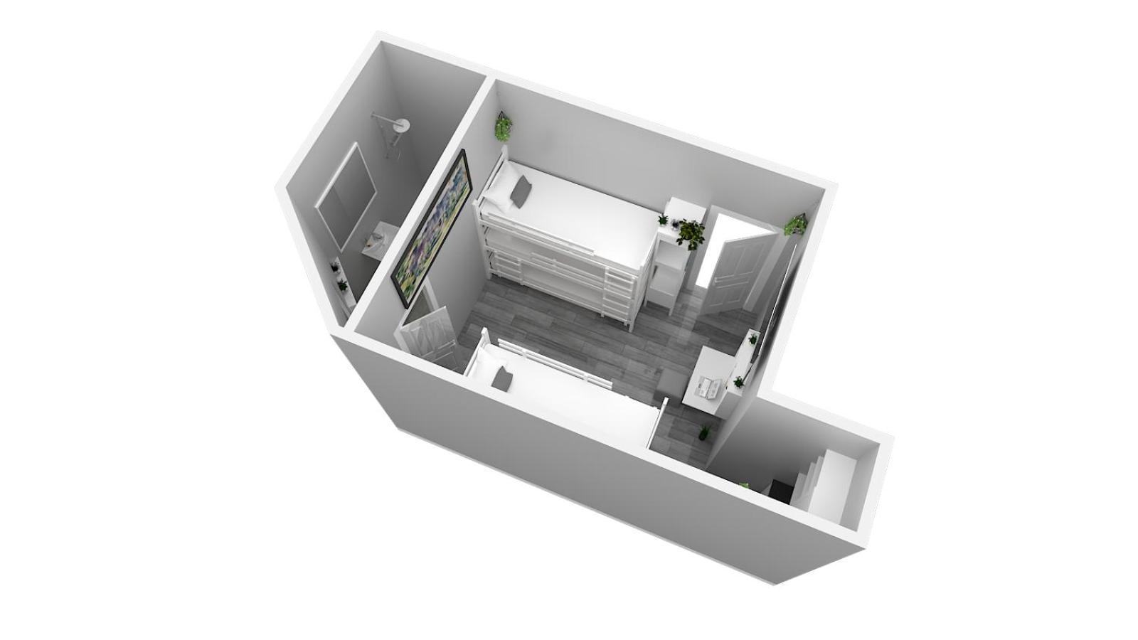 Hotel Ulm Zentrum - Komplettes Zimmer, Hochbett, Android Tv & Eigenem Bad - Perfekt Fuer Familien & Gruppen חדר תמונה